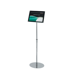 Deflect O Foyer Stand Magnetic A4 Black 790845 335x1165x330mm_2